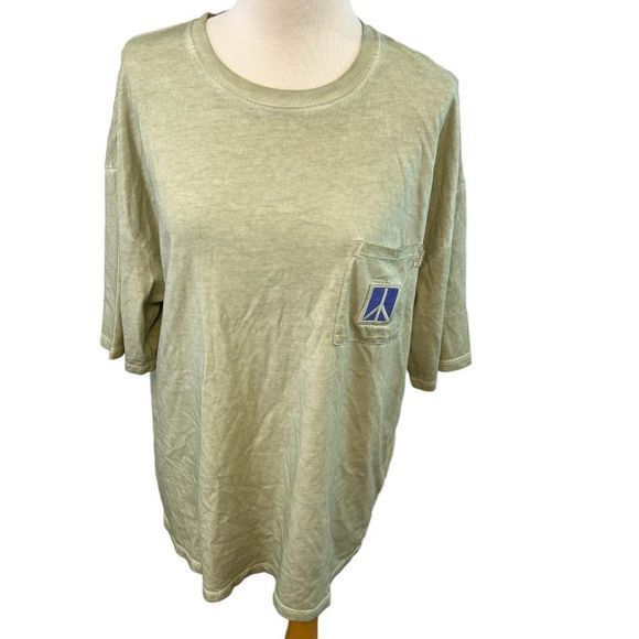 NWOT SATURDAYS NYC Peace Men's Pocket‎  Blue Green T-Shirt (M) - Picture 11 of 14